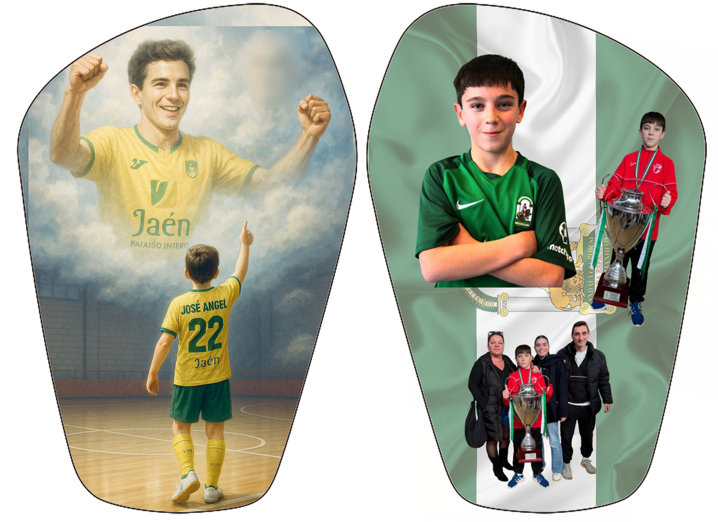 Espinilleras 100% personalizadas. Tamaño Estándar