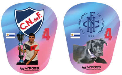 Espinilleras 100% personalizadas. Tamaño mini